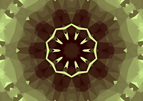 Vintage Dekorativen Hintergrund Mit Geometrischen Abstrakten Kaleidoskopischen Symmetrischen Muster — Stockfoto