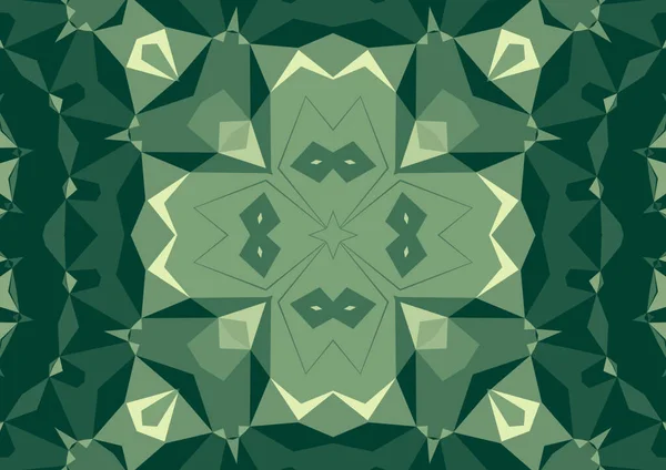 Vintage Dekorativen Hintergrund Mit Geometrischen Abstrakten Kaleidoskopischen Symmetrischen Muster — Stockfoto