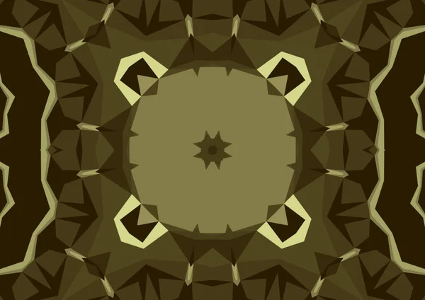 Vintage Decorative Background Geometric Abstract Kaleidoscopic Symmetrical Pattern — Stock Photo, Image