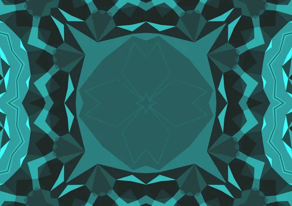 Szüreti Dekoratív Háttér Geometriai Absztrakt Kaleidoszkópos Szimmetrikus Mintával — Stock Fotó