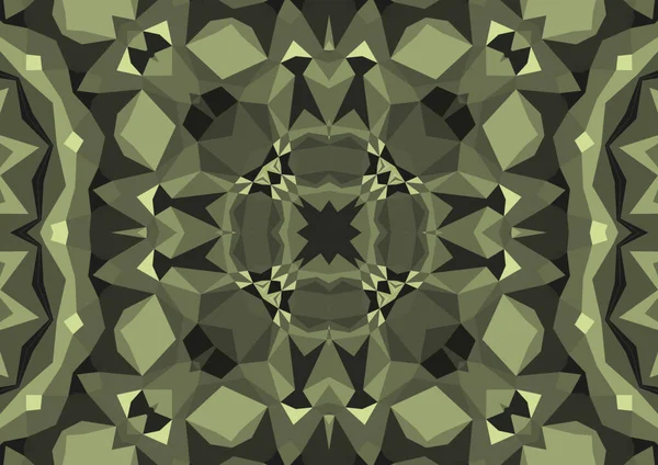 Vintage Dekorativen Hintergrund Mit Geometrischen Abstrakten Kaleidoskopischen Symmetrischen Muster — Stockfoto