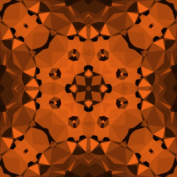 Évjárat Dekoratív Narancs Háttér Geometriai Absztrakt Kaleidoszkópos Szimmetrikus Minta — Stock Fotó
