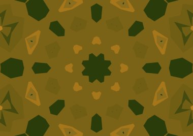 Geometrik soyut kaleydoskopik simetrik desenli klasik dekoratif arkaplan