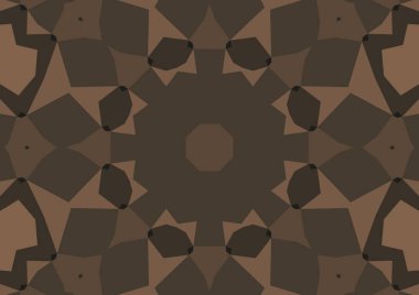 Geometrik soyut kaleydoskopik simetrik desenli klasik dekoratif arkaplan