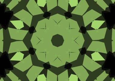 Geometrik soyut kaleydoskopik simetrik desenli klasik dekoratif arkaplan