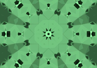 Geometrik soyut kaleydoskopik simetrik desenli klasik dekoratif arkaplan