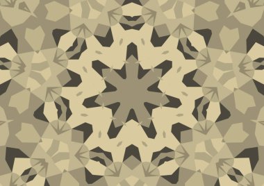 Geometrik soyut kaleydoskopik simetrik desenli klasik dekoratif arkaplan