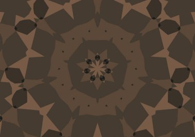 Geometrik soyut kaleydoskopik simetrik desenli klasik dekoratif arkaplan