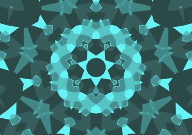 Geometrik soyut kaleydoskopik simetrik desenli klasik dekoratif arkaplan