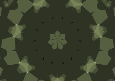 Geometrik soyut kaleydoskopik simetrik desenli klasik dekoratif arkaplan