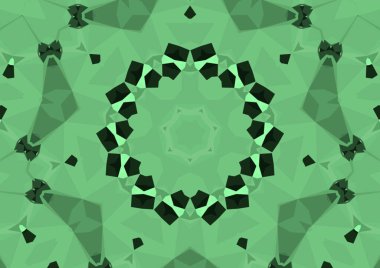 Geometrik soyut kaleydoskopik simetrik desenli klasik dekoratif arkaplan