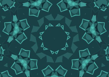 Geometrik soyut kaleydoskopik simetrik desenli klasik dekoratif arkaplan