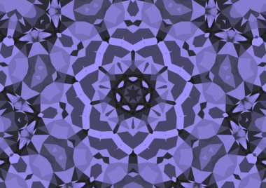 Geometrik soyut kaleydoskopik simetrik desenli klasik dekoratif arkaplan