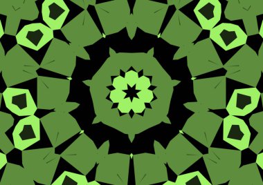 Geometrik soyut kaleydoskopik simetrik desenli klasik dekoratif arkaplan