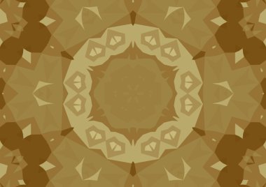 Geometrik soyut kaleydoskopik simetrik desenli klasik dekoratif arkaplan