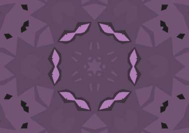 Geometrik soyut kaleydoskopik simetrik desenli klasik dekoratif arkaplan