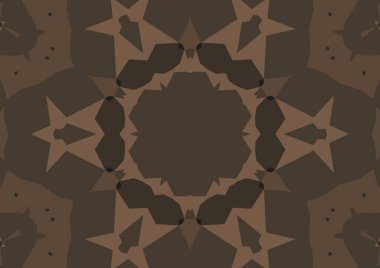 Geometrik soyut kaleydoskopik simetrik desenli klasik dekoratif arkaplan