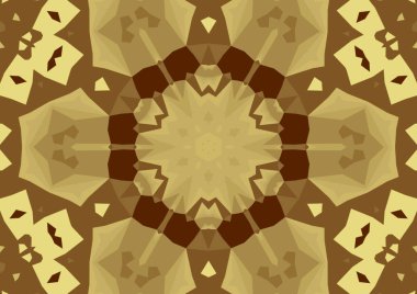 Geometrik soyut kaleydoskopik simetrik desenli klasik dekoratif arkaplan