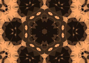 Geometrik soyut kaleydoskopik simetrik desenli klasik dekoratif arkaplan