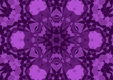 Geometrik soyut kaleydoskopik simetrik desenli klasik dekoratif arkaplan