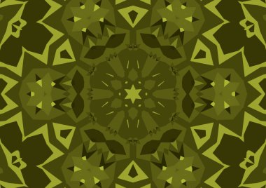 Geometrik soyut kaleydoskopik simetrik desenli klasik dekoratif arkaplan