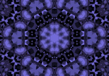 Geometrik soyut kaleydoskopik simetrik desenli klasik dekoratif arkaplan