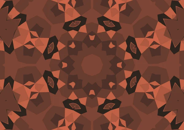 Vintage Decorative Background Geometric Abstract Kaleidoscopic Symmetrical Pattern — Stock Photo, Image