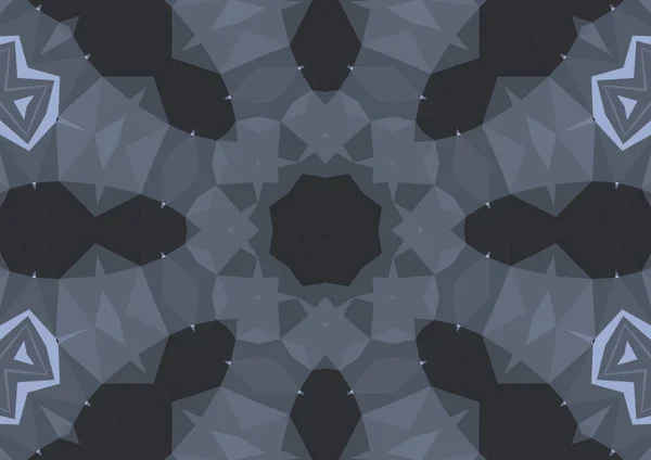 Vintage Decorative Background Geometric Abstract Kaleidoscopic Symmetrical Pattern — Stock Photo, Image