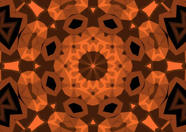 Vintage Decorative Background Geometric Abstract Kaleidoscopic Symmetrical Pattern — Stock Photo, Image