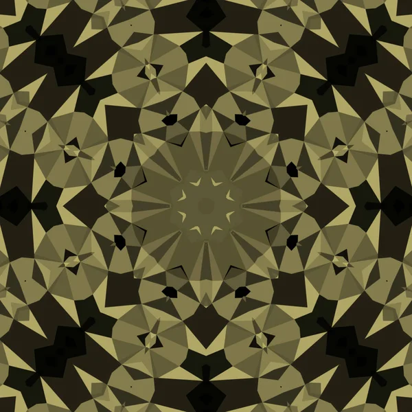 Vintage Decorative Background Geometric Abstract Kaleidoscopic Symmetrical Pattern — Stock Photo, Image