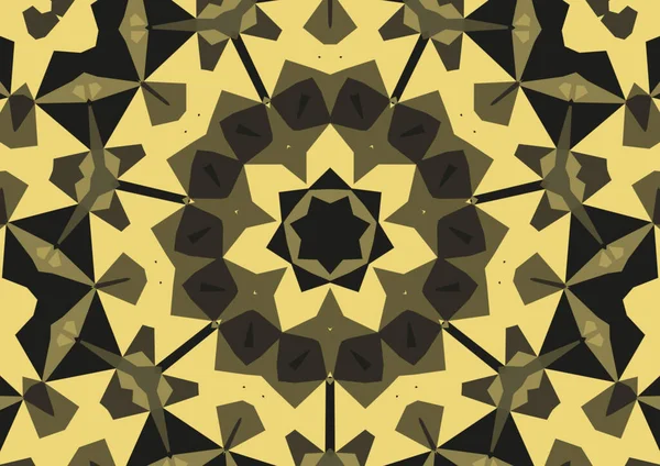 Vintage Dekorativen Hintergrund Mit Geometrischen Abstrakten Kaleidoskopischen Symmetrischen Muster — Stockfoto