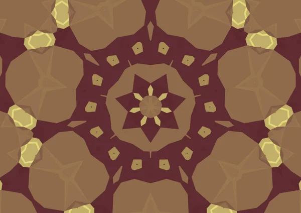 Vintage Decorative Background Geometric Abstract Kaleidoscopic Symmetrical Pattern — Stock Photo, Image