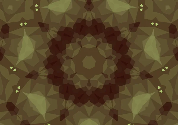 Vintage Dekorativen Hintergrund Mit Geometrischen Abstrakten Kaleidoskopischen Symmetrischen Muster — Stockfoto