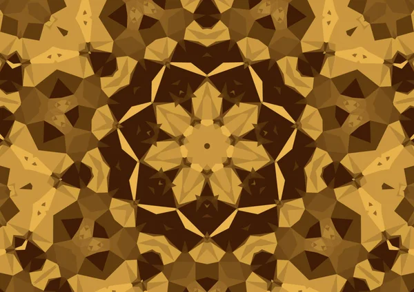 Vintage Decorative Background Geometric Abstract Kaleidoscopic Symmetrical Pattern — Stock Photo, Image