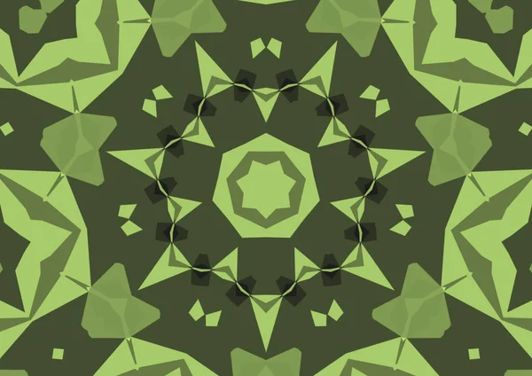 Vintage Decorative Background Geometric Abstract Kaleidoscopic Symmetrical Pattern — Stock Photo, Image