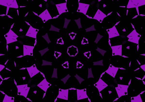 Ročník Dekorativní Pozadí Geometrickým Abstraktním Kaleidoskopickým Symetrickým Vzorem — Stock fotografie