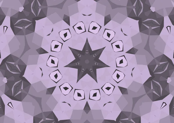 Vintage Decorative Background Geometric Abstract Kaleidoscopic Symmetrical Pattern — Stock Photo, Image