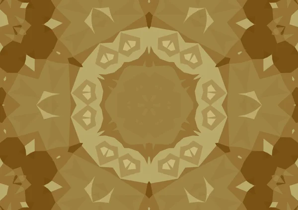 Vintage Sfondo Decorativo Con Geometrico Astratto Caleidoscopico Modello Simmetrico — Foto Stock