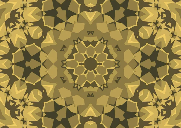 Vintage Dekorativen Hintergrund Mit Geometrischen Abstrakten Kaleidoskopischen Symmetrischen Muster — Stockfoto