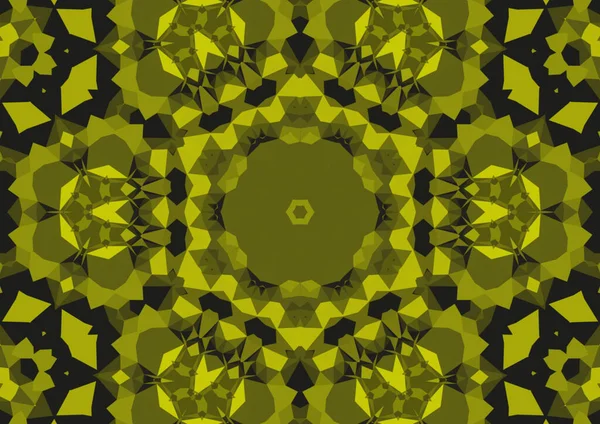 Vintage Dekorativen Hintergrund Mit Geometrischen Abstrakten Kaleidoskopischen Symmetrischen Muster — Stockfoto