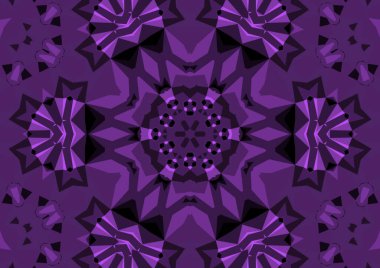 Geometrik soyut kaleydoskopik simetrik desenli klasik dekoratif arkaplan