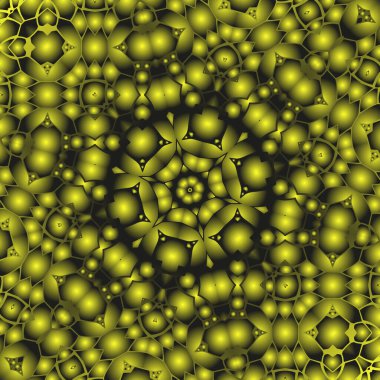 Geometrik soyut kaleydoskopik simetrik desenli klasik dekoratif arkaplan