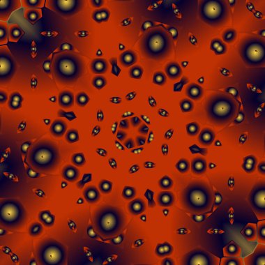 Geometrik soyut kaleydoskopik simetrik desenli klasik dekoratif arkaplan