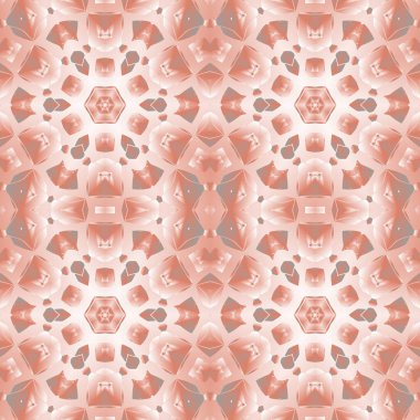 Geometrik soyut kaleydoskopik simetrik desenli klasik dekoratif arkaplan