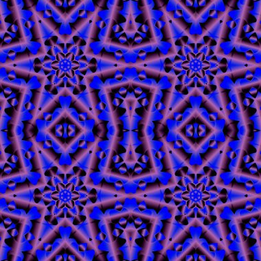 Geometrik soyut kaleydoskopik simetrik desenli klasik dekoratif arkaplan