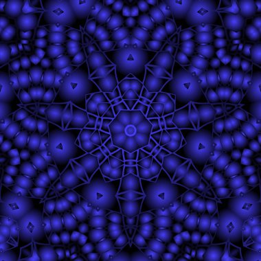 Geometrik soyut kaleydoskopik simetrik desenli klasik dekoratif arkaplan