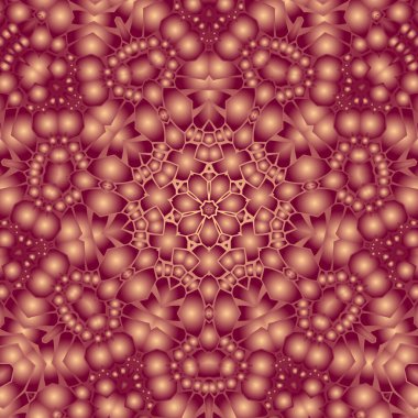 Geometrik soyut kaleydoskopik simetrik desenli klasik dekoratif arkaplan