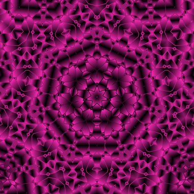 Geometrik soyut kaleydoskopik simetrik desenli klasik dekoratif arkaplan