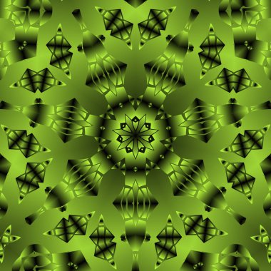 Geometrik soyut kaleydoskopik simetrik desenli klasik dekoratif arkaplan