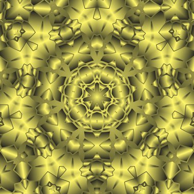 Geometrik soyut kaleydoskopik simetrik desenli klasik dekoratif arkaplan